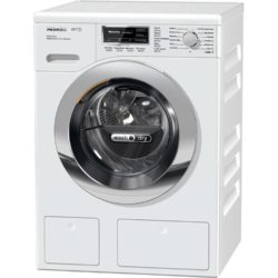 Miele WTH120 1600 Spin 7kg+4kg TwinDos Washer Dryer in Whte with Chrome Door